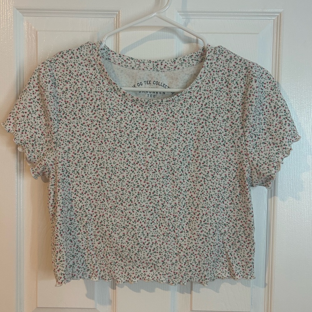 Aero Shrunken Tee Floral Print Size Size XL